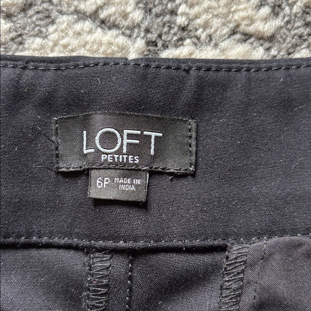 Loft high rise crop button fly pants 6p - Picture 5 of 9